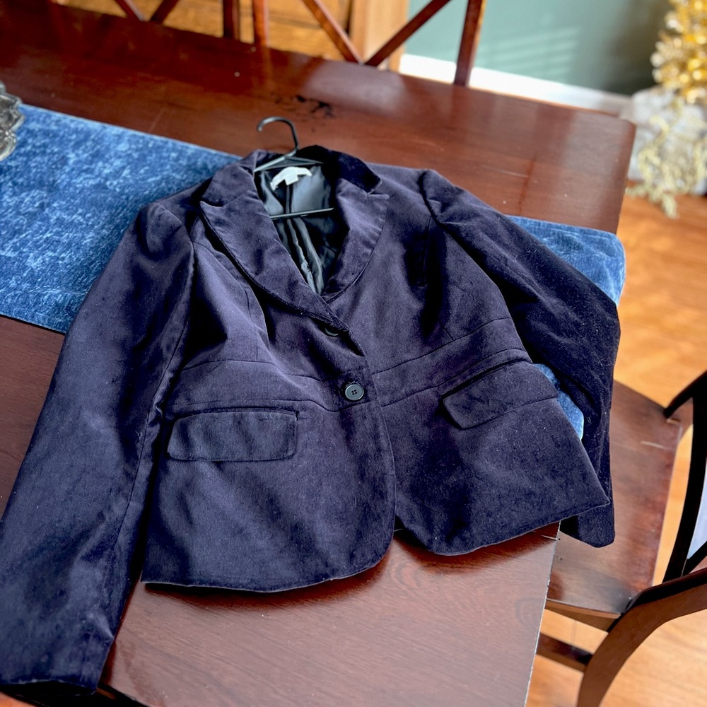Black velour NY&Co blazer